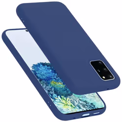 Cadorabo Case for Samsung Galaxy S20 PLUS Cover Protection TPU Silicone Gel - LIQUID BLAU, Samsung Galaxy S20 PLUS