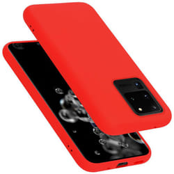 Cadorabo Case for Samsung Galaxy S20 ULTRA Cover Protection TPU Silicone Gel - LIQUID ROT, Samsung Galaxy S20 ULTRA