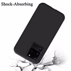 Cadorabo Case for Samsung Galaxy S20 ULTRA Cover Protection TPU Silicone Gel - LIQUID SCHWARZ, Samsung Galaxy S20 ULTRA