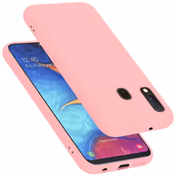 Cadorabo Case for Samsung Galaxy A10e / A20e Cover Protection TPU Silicone Gel - LIQUID PINK, Samsung Galaxy A20E