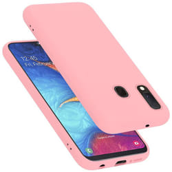Cadorabo Case for Samsung Galaxy A10e / A20e Cover Protection TPU Silicone Gel - LIQUID PINK, Samsung Galaxy A20E