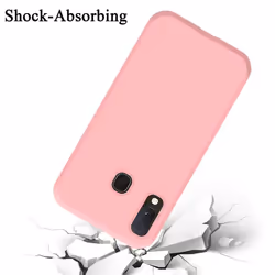 Cadorabo Case for Samsung Galaxy A10e / A20e Cover Protection TPU Silicone Gel - LIQUID PINK, Samsung Galaxy A20E