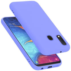 Cadorabo Case for Samsung Galaxy A10e / A20e Cover Protection TPU Silicone Gel - LIQUID HELL LILA, Samsung Galaxy A20E