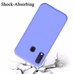 Cadorabo Case for Samsung Galaxy A10e / A20e Cover Protection TPU Silicone Gel - LIQUID HELL LILA, Samsung Galaxy A20E
