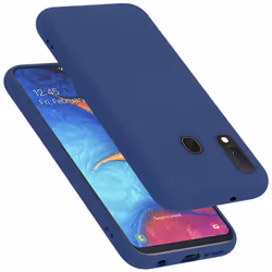 Cadorabo Case for Samsung Galaxy A10e / A20e Cover Protection TPU Silicone Gel - LIQUID BLAU, Samsung Galaxy A20E