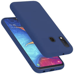 Cadorabo Case for Samsung Galaxy A10e / A20e Cover Protection TPU Silicone Gel - LIQUID BLAU, Samsung Galaxy A20E