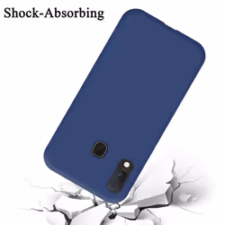 Cadorabo Case for Samsung Galaxy A10e / A20e Cover Protection TPU Silicone Gel - LIQUID BLAU, Samsung Galaxy A20E