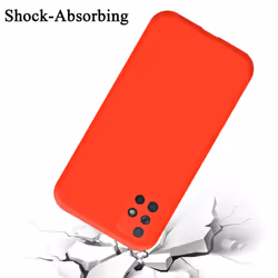 Cadorabo Case for Samsung Galaxy A51 4G / M40s Cover Protection TPU Silicone Gel - LIQUID ROT, Samsung Galaxy A51