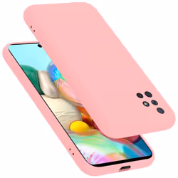 Cadorabo Case for Samsung Galaxy A51 4G / M40s Cover Protection TPU Silicone Gel - LIQUID PINK, Samsung Galaxy A51