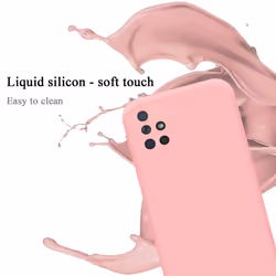 Cadorabo Case for Samsung Galaxy A51 4G / M40s Cover Protection TPU Silicone Gel - LIQUID PINK, Samsung Galaxy A51