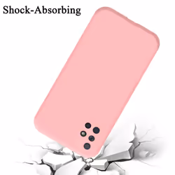 Cadorabo Case for Samsung Galaxy A51 4G / M40s Cover Protection TPU Silicone Gel - LIQUID PINK, Samsung Galaxy A51