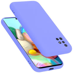 Cadorabo Case for Samsung Galaxy A51 4G / M40s Cover Protection TPU Silicone Gel - LIQUID HELL LILA, Samsung Galaxy A51