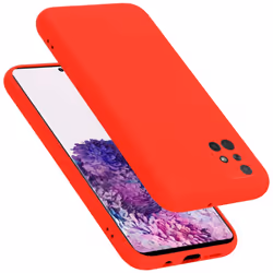 Cadorabo Case for Samsung Galaxy A71 4G Cover Protection TPU Silicone Gel - LIQUID ROT, Samsung Galaxy A71
