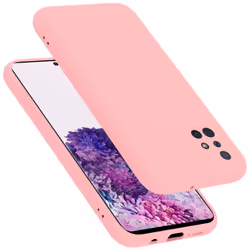 Cadorabo Case for Samsung Galaxy A71 4G Cover Protection TPU Silicone Gel - LIQUID PINK, Samsung Galaxy A71