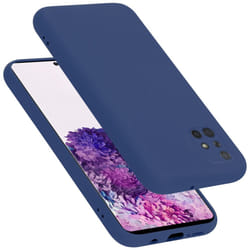 Cadorabo Case for Samsung Galaxy A71 4G Cover Protection TPU Silicone Gel - LIQUID BLAU, Samsung Galaxy A71