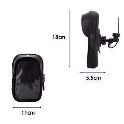 Cadorabo 6.0 inch Mobile Phone Bike Bag Frame bag with mobile phone holder for mobile phones up to 6 inch Waterproof with touchscreen sun visor