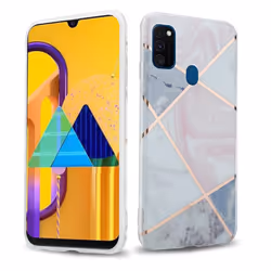 Cadorabo Case for Huawei P20 LITE 2018 / NOVA 3E TPU Silicone Cover Protection - Pink white gold marble No.9