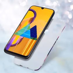Cadorabo Case for Huawei P20 LITE 2018 / NOVA 3E TPU Silicone Cover Protection - Purple wave marble No.14