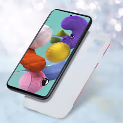 Cadorabo Case for Samsung Galaxy A51 5G TPU Silicone Cover Protection - Regenbogen Marmor No.11, Samsung Galaxy A51 5G