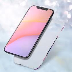 Cadorabo Case for Apple iPhone 12 / 12 PRO TPU Silicone Cover Protection - Purple wave marble No.14