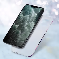 Cadorabo Case for Apple iPhone 12 PRO MAX TPU Silicone Cover Protection - Purple wave marble No.14