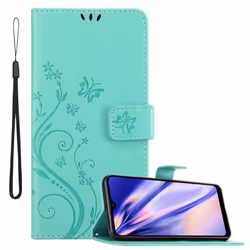 Cadorabo DE-148732, Flip case, Samsung, Galaxy A21, 16.5 cm (6.5"), Turquoise