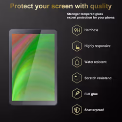 Cadorabo 3x Tempered Glass for Samsung Galaxy Tab S (8,4") Protection Film 3D Touch for 9H Hardness Bulletproof Display Saver
