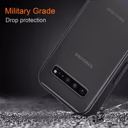Cadorabo Case for Samsung Galaxy S10 4G Cover Matt Protection Hard Case Shockproof hard case TPU - Matt Black