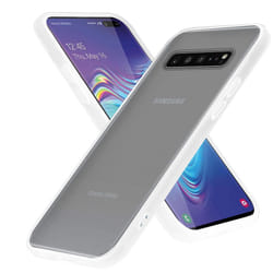 Cadorabo Case for Samsung Galaxy S10 4G Cover Matt Protection Hard Case Shockproof hard case TPU - Frosted Transparent