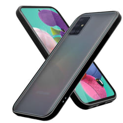 Cadorabo Case for Samsung Galaxy A51 4G / M40s Cover Matt Protection Hard Case Shockproof hard case TPU - Matt Black
