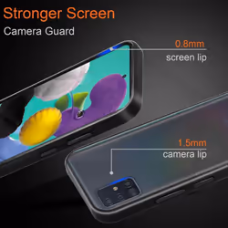 Cadorabo Case for Samsung Galaxy A51 4G / M40s Cover Matt Protection Hard Case Shockproof hard case TPU - Matt Black