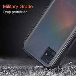 Cadorabo Case for Samsung Galaxy A51 4G / M40s Cover Matt Protection Hard Case Shockproof hard case TPU - Matt Black