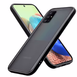 Cadorabo Case for Samsung Galaxy A71 4G Cover Matt Protection Hard Case Shockproof hard case TPU - Matt Black