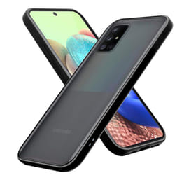 Cadorabo Case for Samsung Galaxy A71 4G Cover Matt Protection Hard Case Shockproof hard case TPU - Matt Black