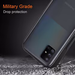 Cadorabo Case for Samsung Galaxy A71 4G Cover Matt Protection Hard Case Shockproof hard case TPU - Matt Black