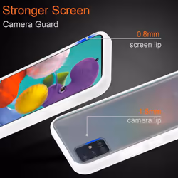 Cadorabo Case for Samsung Galaxy A51 5G Cover Matt Protection Hard Case Shockproof hard case TPU - Frosted Transparent
