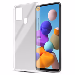 Cadorabo Case for Samsung Galaxy A21s Cover Transparent Protection TPU Silicone Gel