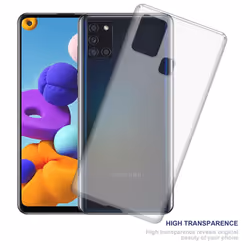 Cadorabo Case for Samsung Galaxy A21s Cover Transparent Protection TPU Silicone Gel