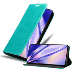 Cadorabo Case for Samsung Galaxy S21 5G Cover Book Wallet Protection PU Leather Flip Magnetic Etui - PETROL TURQUOISE
