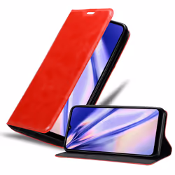 Cadorabo Case for Samsung Galaxy A32 5G Cover Book Wallet Protection PU Leather Flip Magnetic Etui - APPLE RED