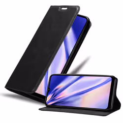 Cadorabo Case for Samsung Galaxy A32 5G Cover Book Wallet Protection PU Leather Flip Magnetic Etui - NIGHT BLACK