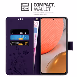 Cadorabo DE-150011 mobile phone case 17 cm (6.7") Flip case Violet