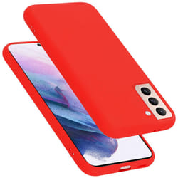 Cadorabo Case for Samsung Galaxy S21 PLUS Cover Protection TPU Silicone Gel - LIQUID RED