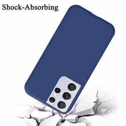 Cadorabo Case for Samsung Galaxy S21 ULTRA Cover Protection TPU Silicone Gel - LIQUID BLUE