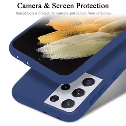 Cadorabo Case for Samsung Galaxy S21 ULTRA Cover Protection TPU Silicone Gel - LIQUID BLUE