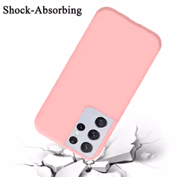 Cadorabo Case for Samsung Galaxy S21 ULTRA Cover Protection TPU Silicone Gel - LIQUID PINK