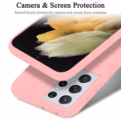 Cadorabo Case for Samsung Galaxy S21 ULTRA Cover Protection TPU Silicone Gel - LIQUID PINK
