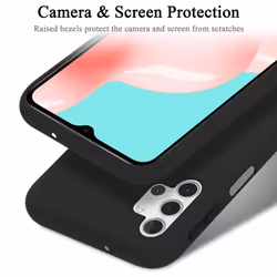 Cadorabo Case for Samsung Galaxy A32 5G Cover Protection TPU Silicone Gel - LIQUID BLACK