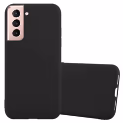 Cadorabo Case for Samsung Galaxy S21 5G Cover Protection TPU Silicone Gel Back case - CANDY BLACK