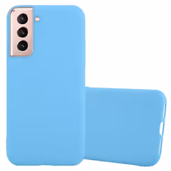 Cadorabo Case for Samsung Galaxy S21 5G Cover Protection TPU Silicone Gel Back case - CANDY BLUE